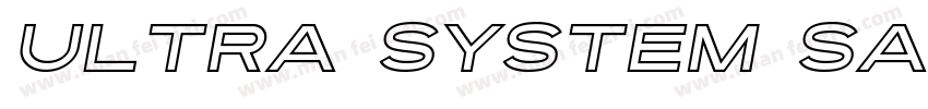 Ultra System Sans Regular字体转换